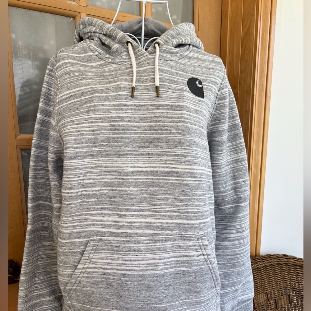 Carhartt grey and white hoodie